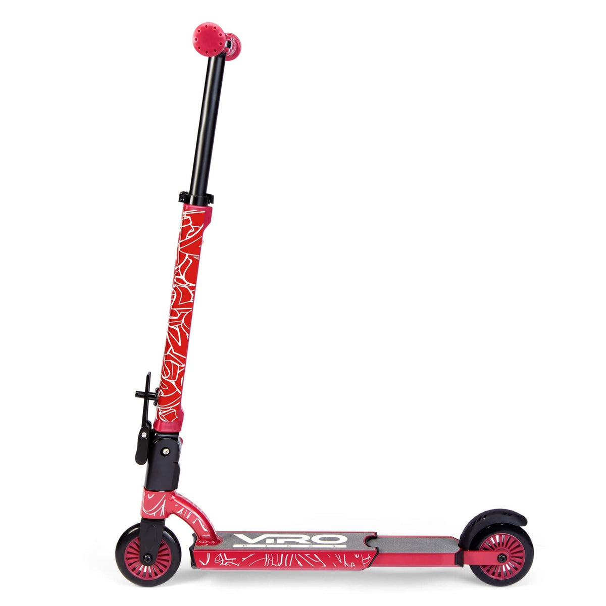 Viro Rides Compact Scooter Black and Red